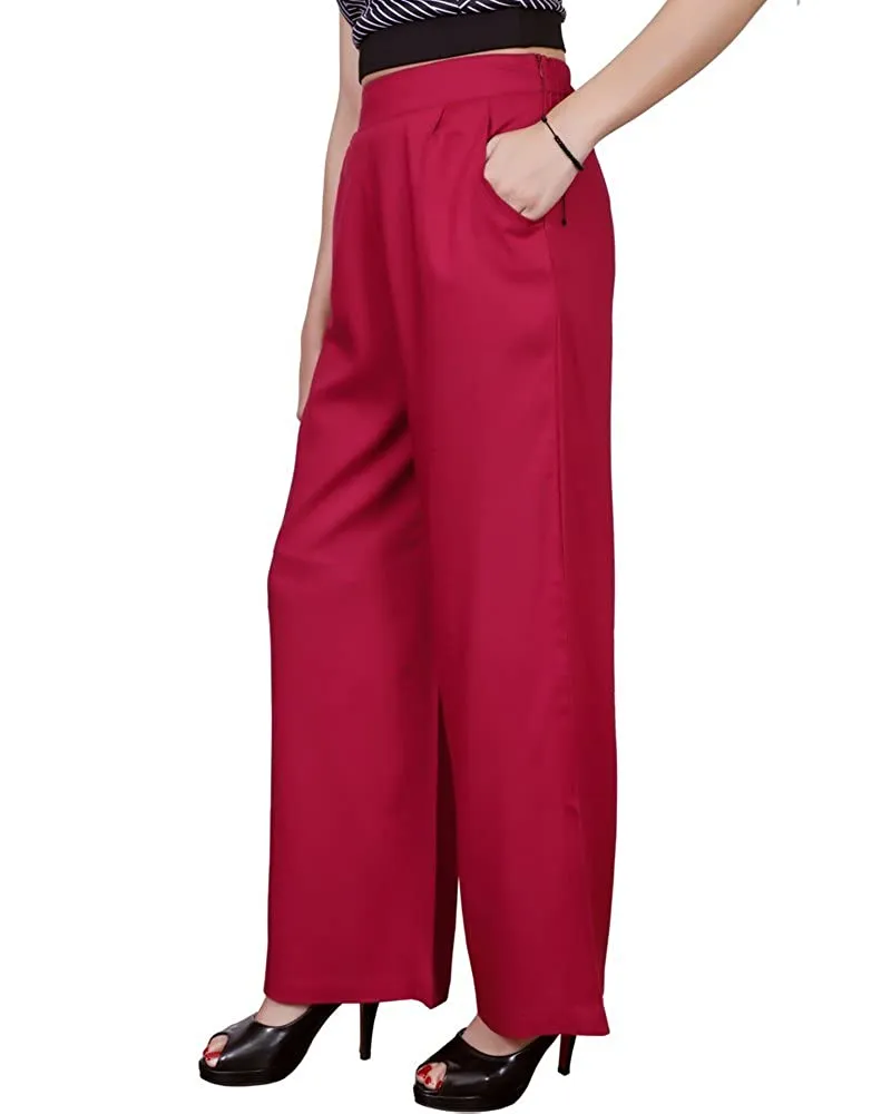 Plain Crepe Palazzo Pant