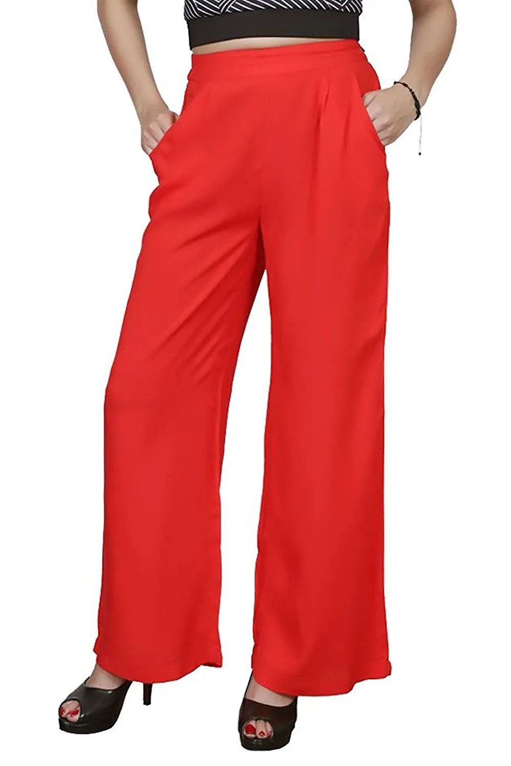 Plain Crepe Palazzo Pant