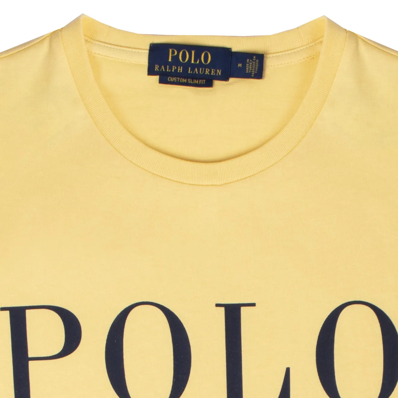 Polo Ralph Lauren Custom Slim Fit Logo Jersey T-Shirt Empire Yellow