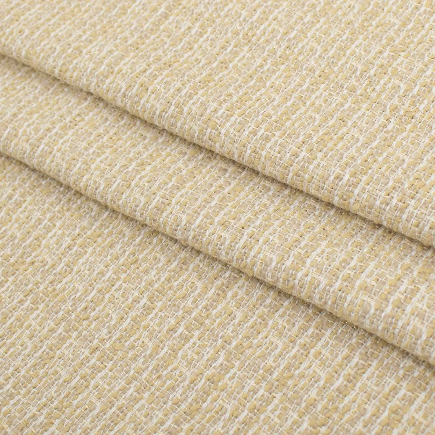 Premium Boucle Wool Blend Suiting - Ivory Cream