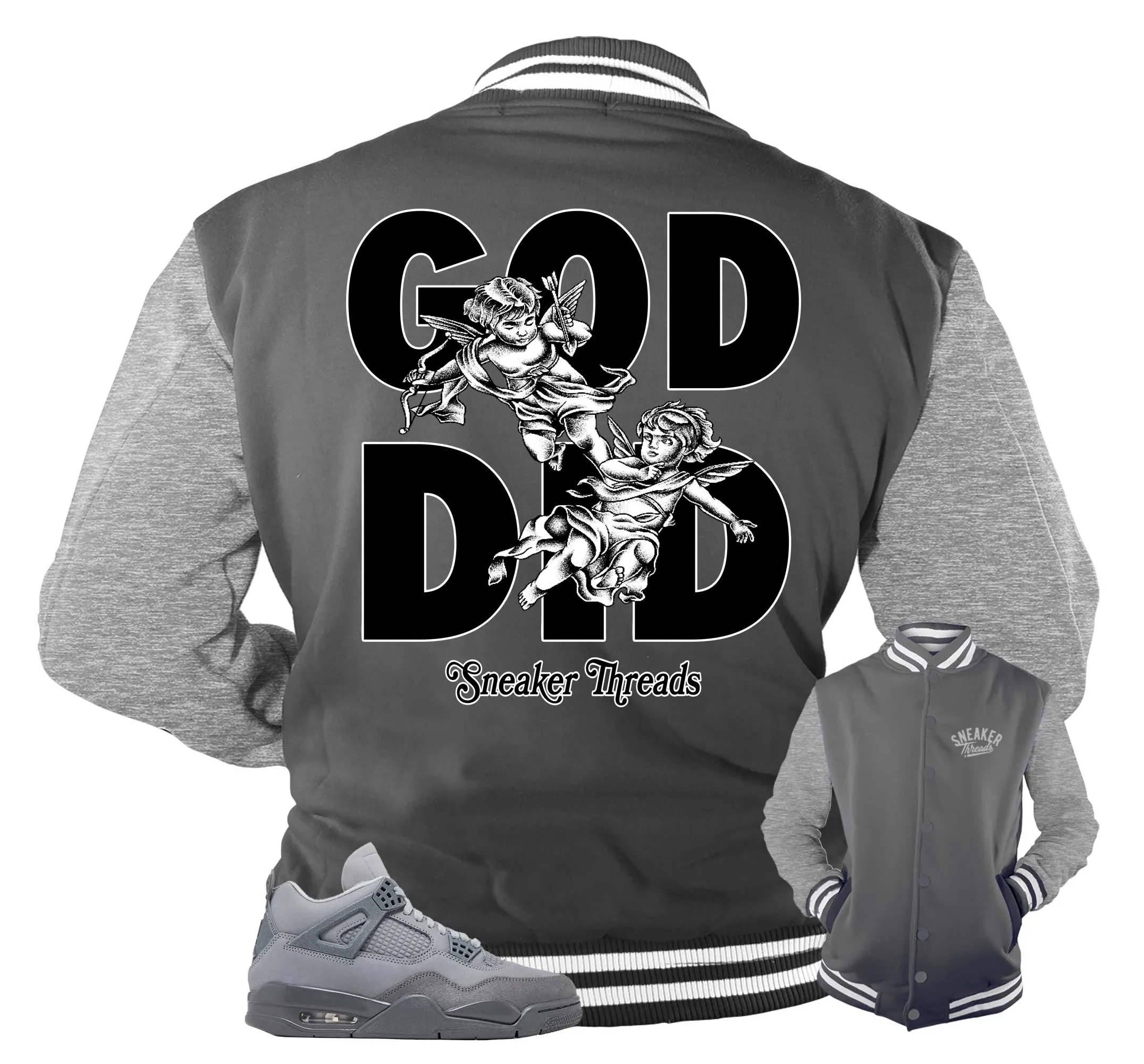 Retro 4 Wet Cement God Did Jacket