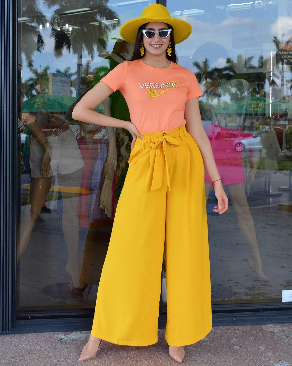 Set Me Free  Palazzo Pants Mustard