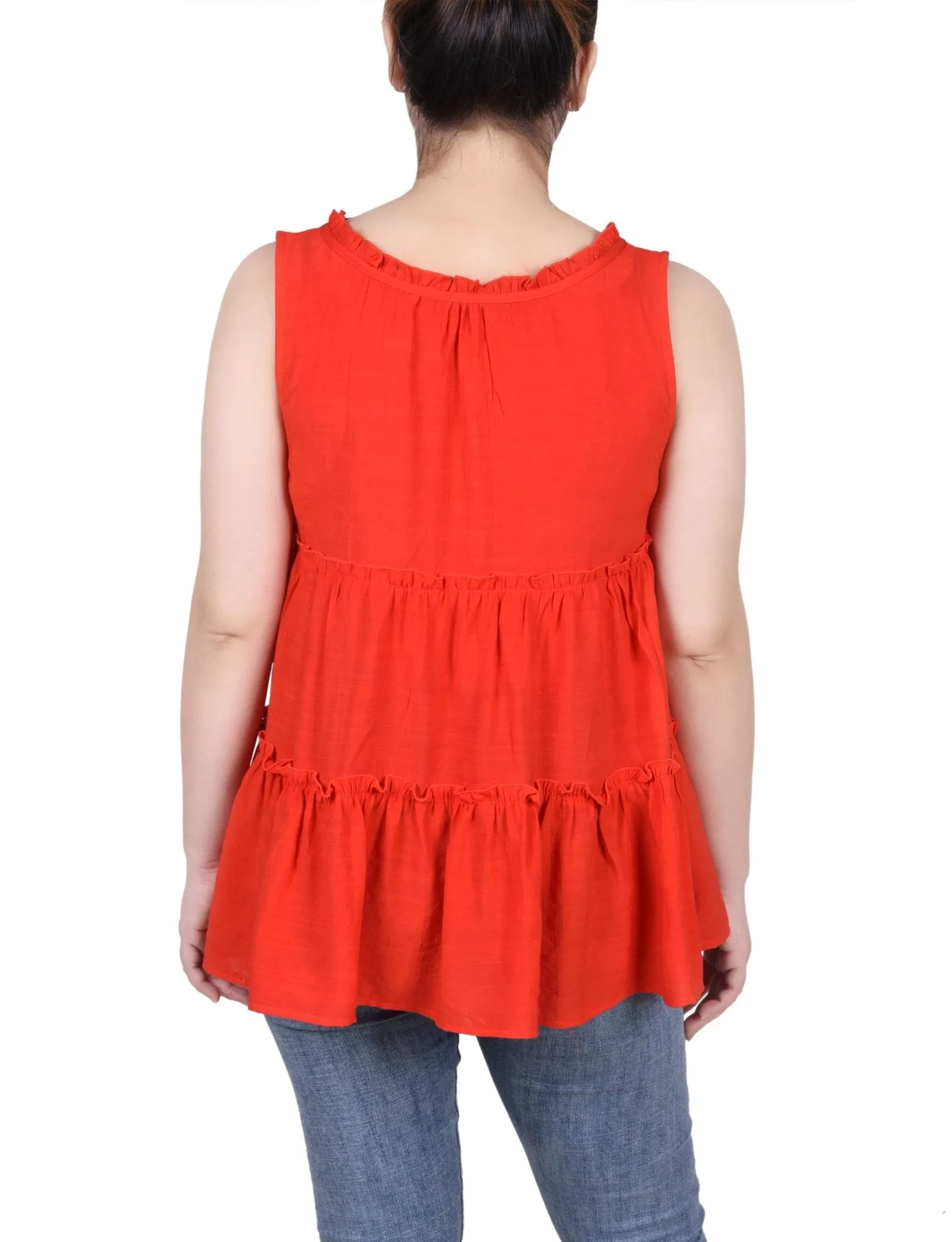 Sleeveless Tiered Blouse - Petite