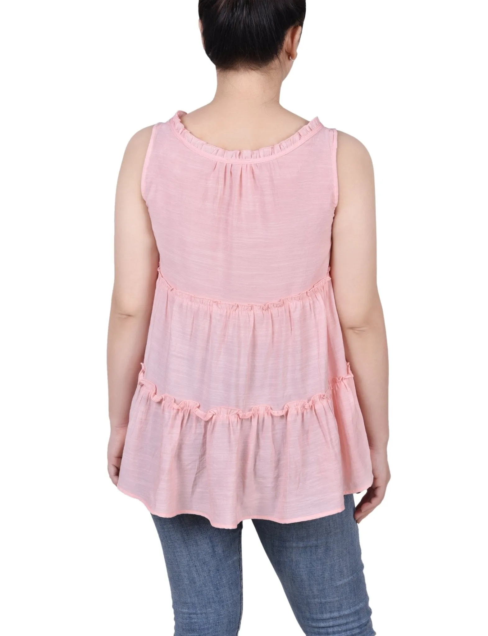 Sleeveless Tiered Blouse - Petite