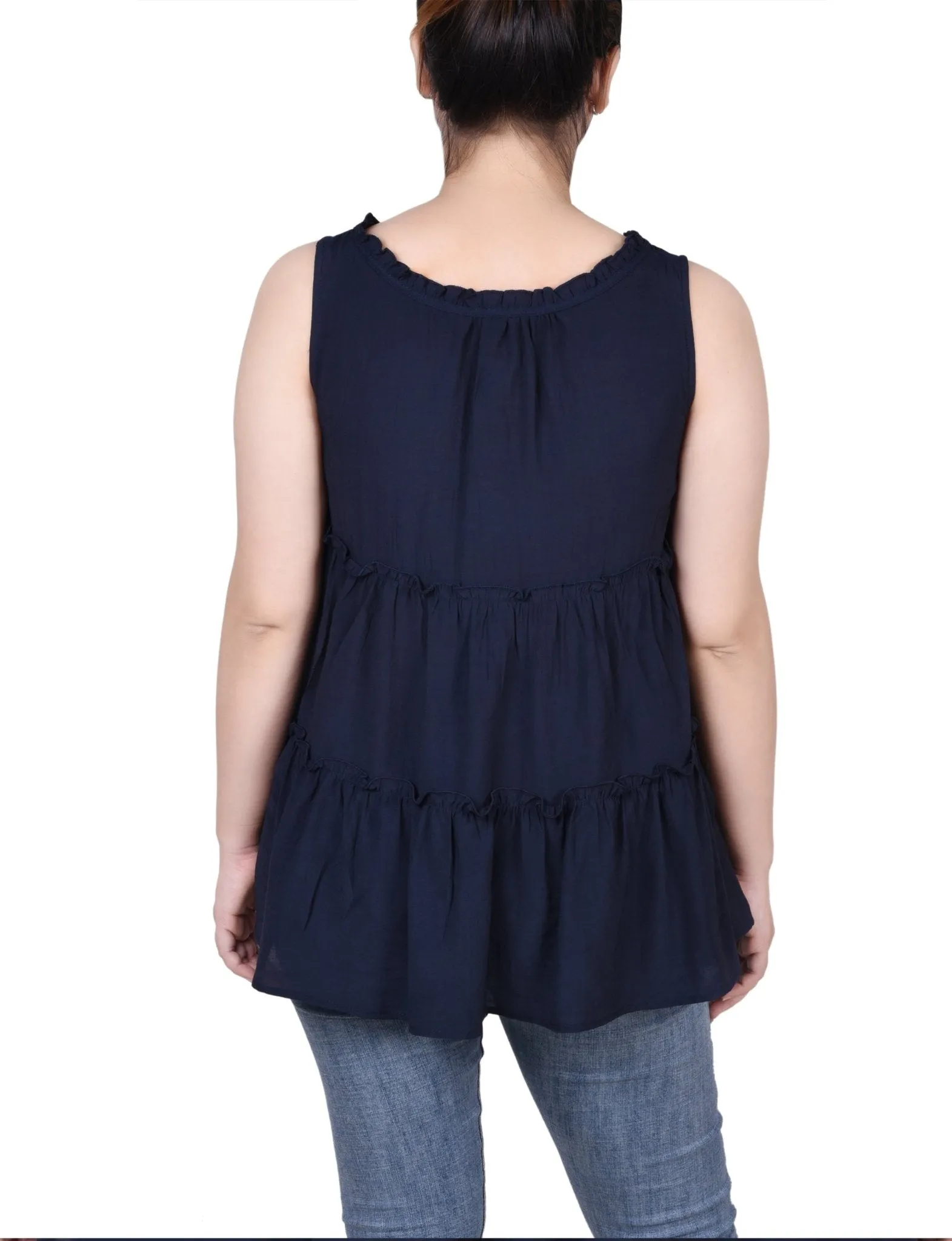 Sleeveless Tiered Blouse - Petite