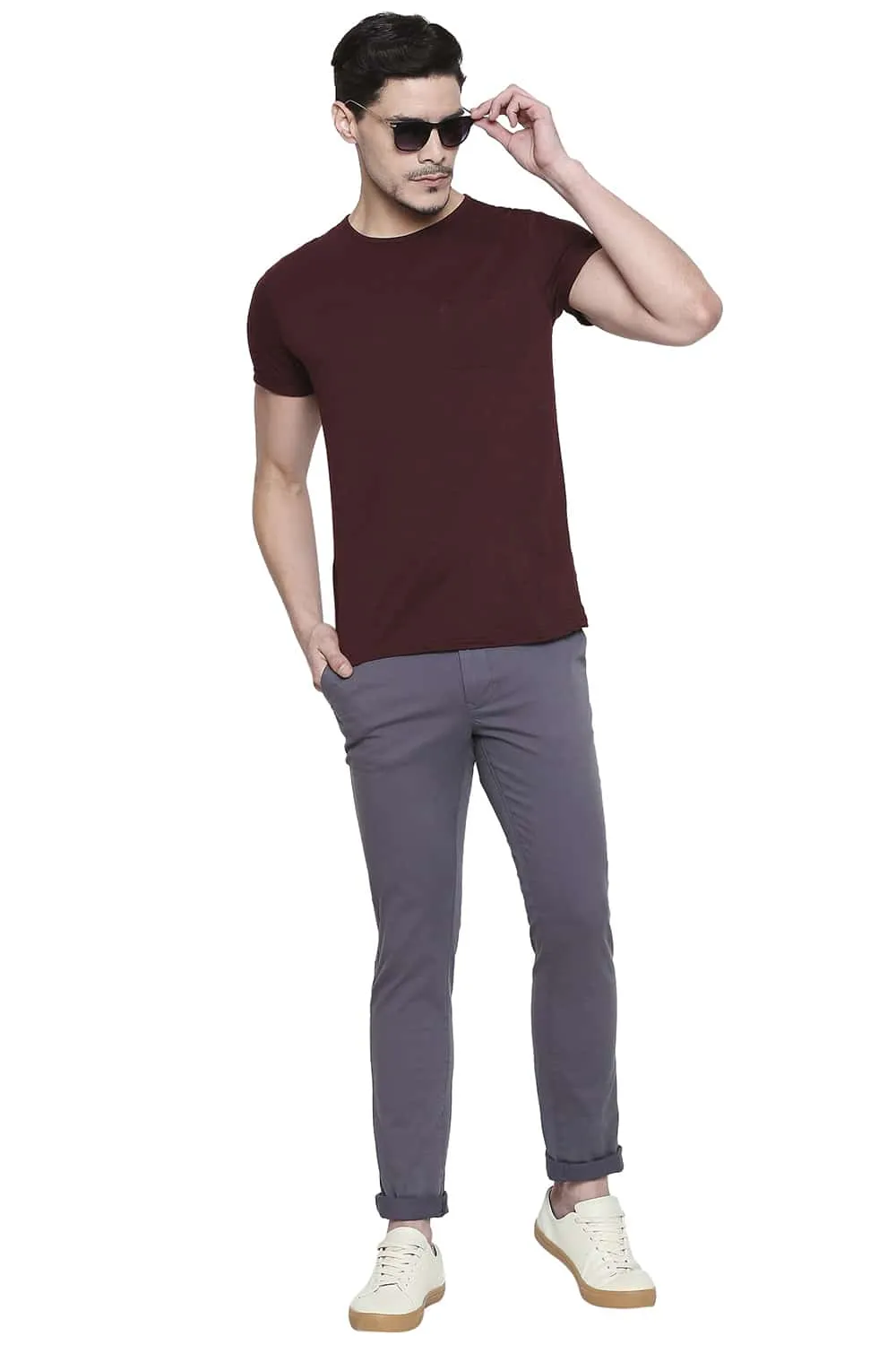 Tapered Fit Dyed Stretch Trouser