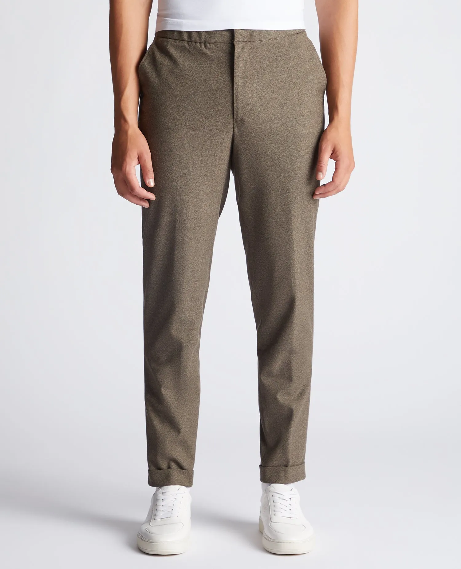 Tapered Fit Stretch Trousers