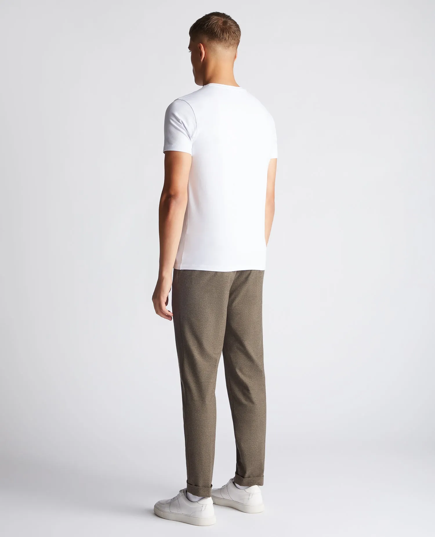 Tapered Fit Stretch Trousers