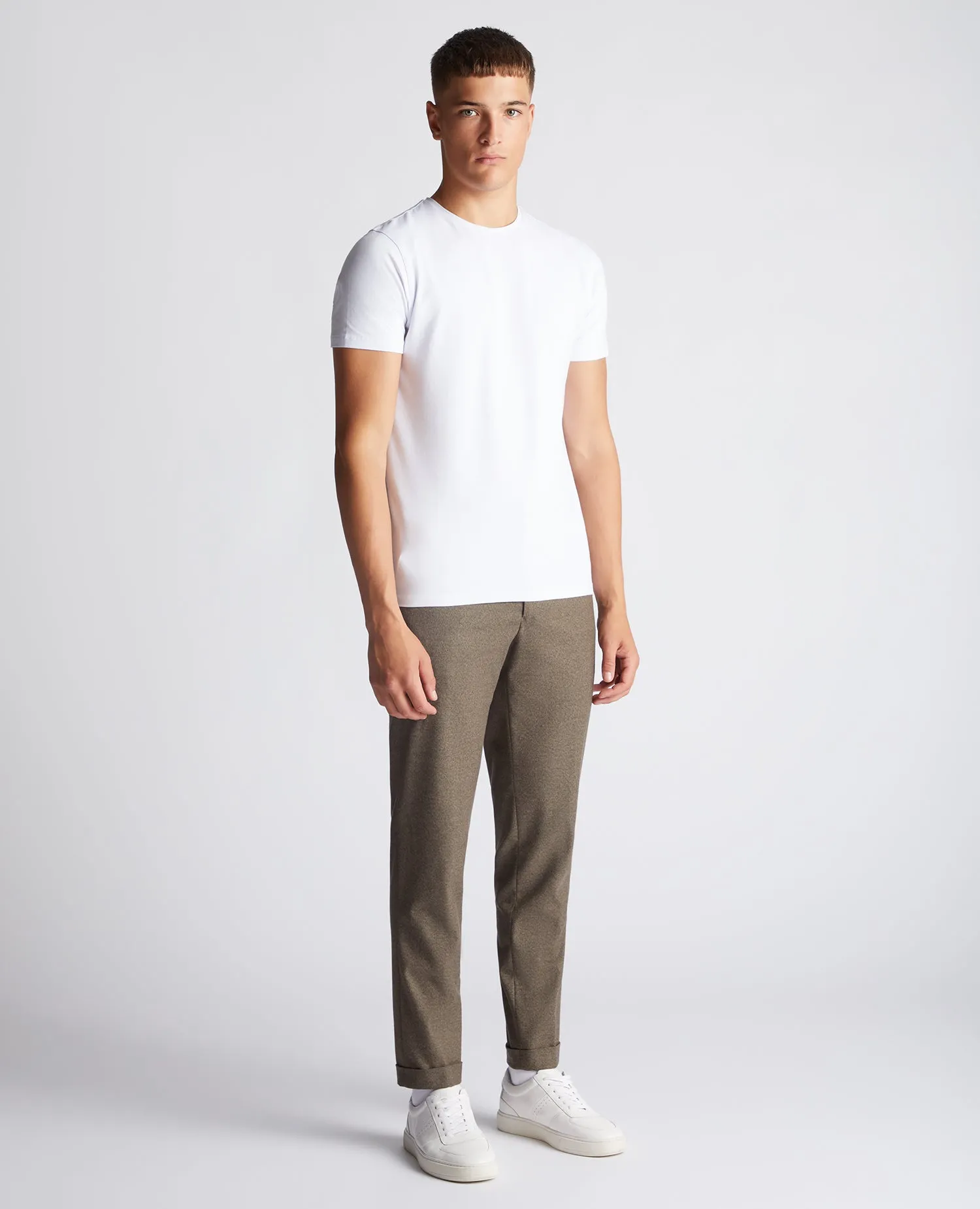 Tapered Fit Stretch Trousers