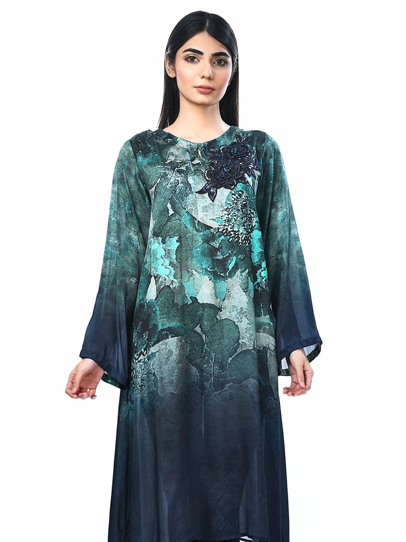 Thai Silk Embellished Shirt