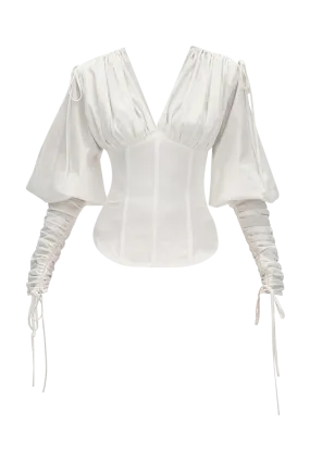 Tula White Corset Top