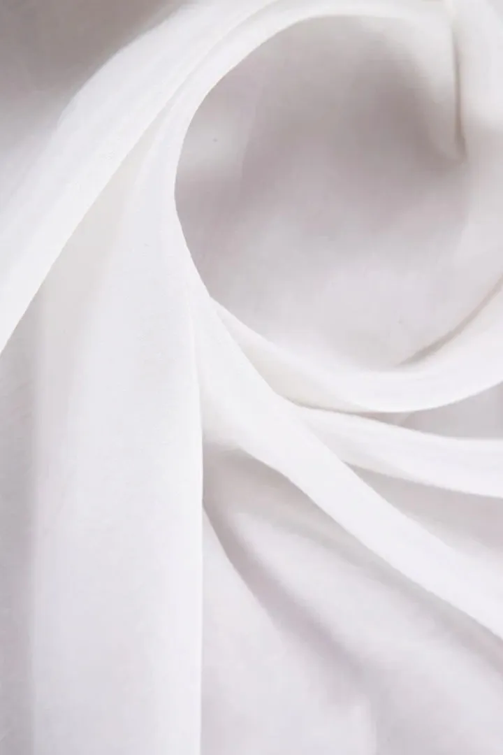 White Dyeable Pure 50x50 Chiffon Fabric